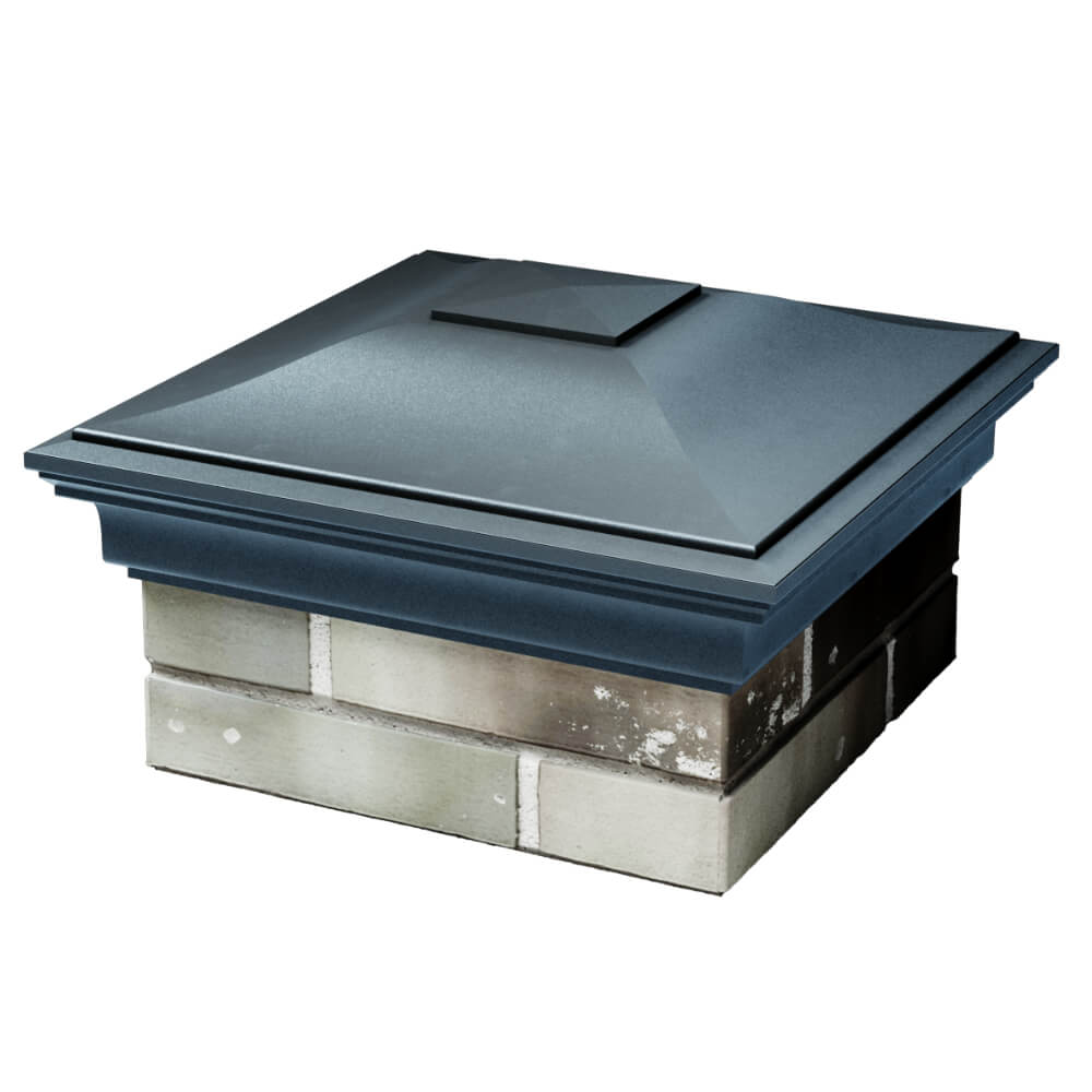 Колпак Zking Монблан Серый на столб 1.5х1.5 кирпича (385х385мм) в Белово фото