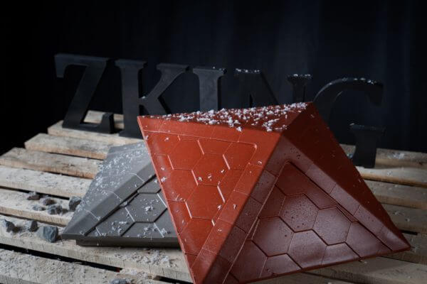 Колпак Zking Эверест Красный на столб 1.5х1.5 кирпича (390х390мм) в Белово фото