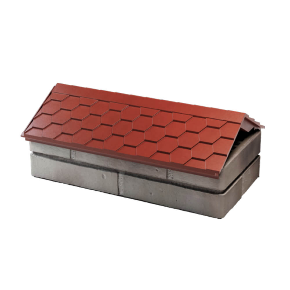 Парапет Zking Эверест Красный с посадкой на 1 кирпич (200/225/255мм) в Белово фото