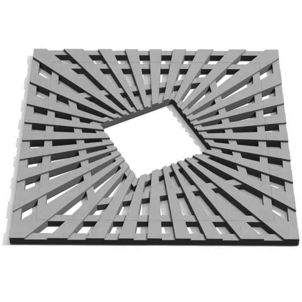 Приствольная решетка для дерева ZKING ATMOSPHERE 1.2х1.2м Серая Белово фото