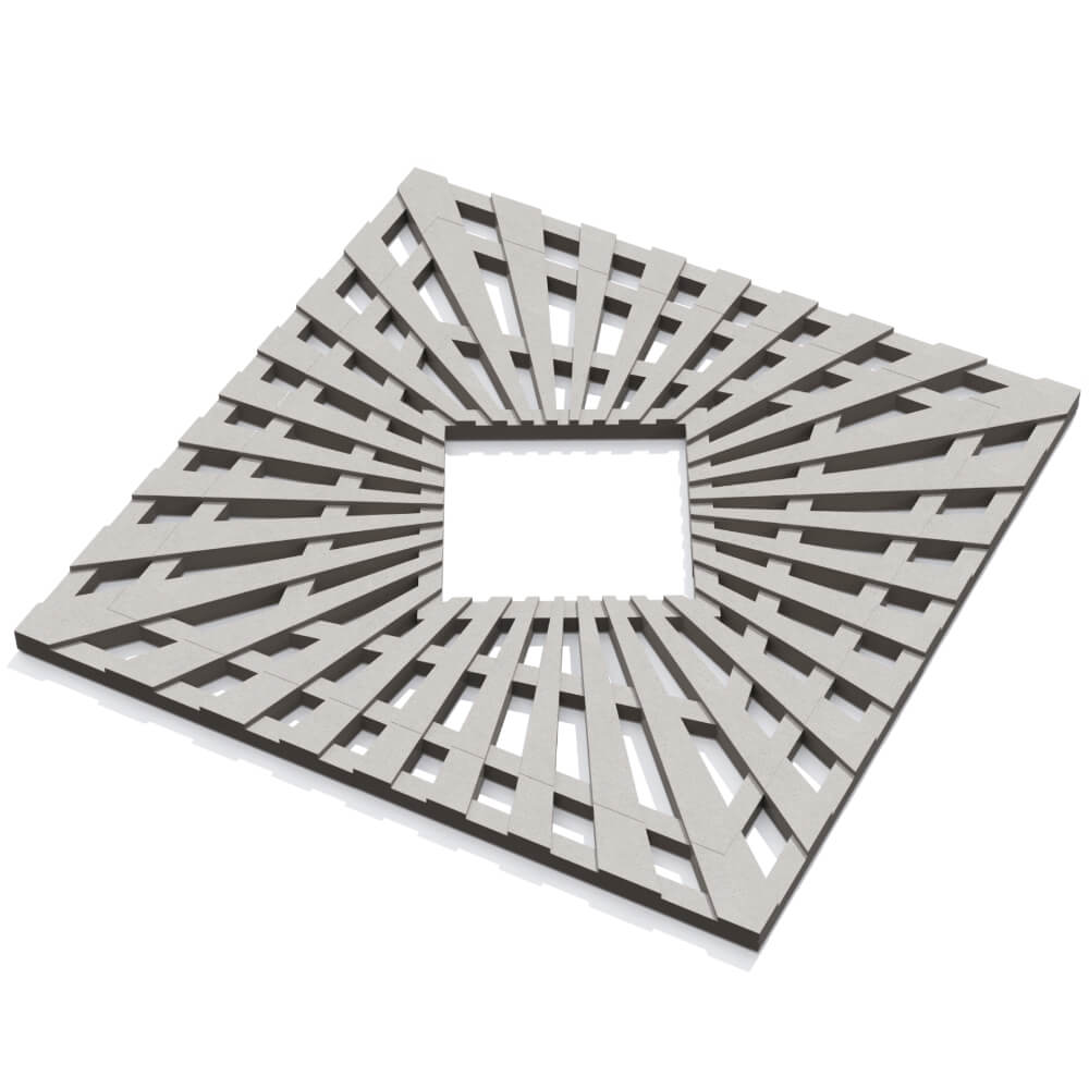 Приствольная решетка для дерева ZKING ATMOSPHERE 1.2х1.2м Бежевая в Белово фото