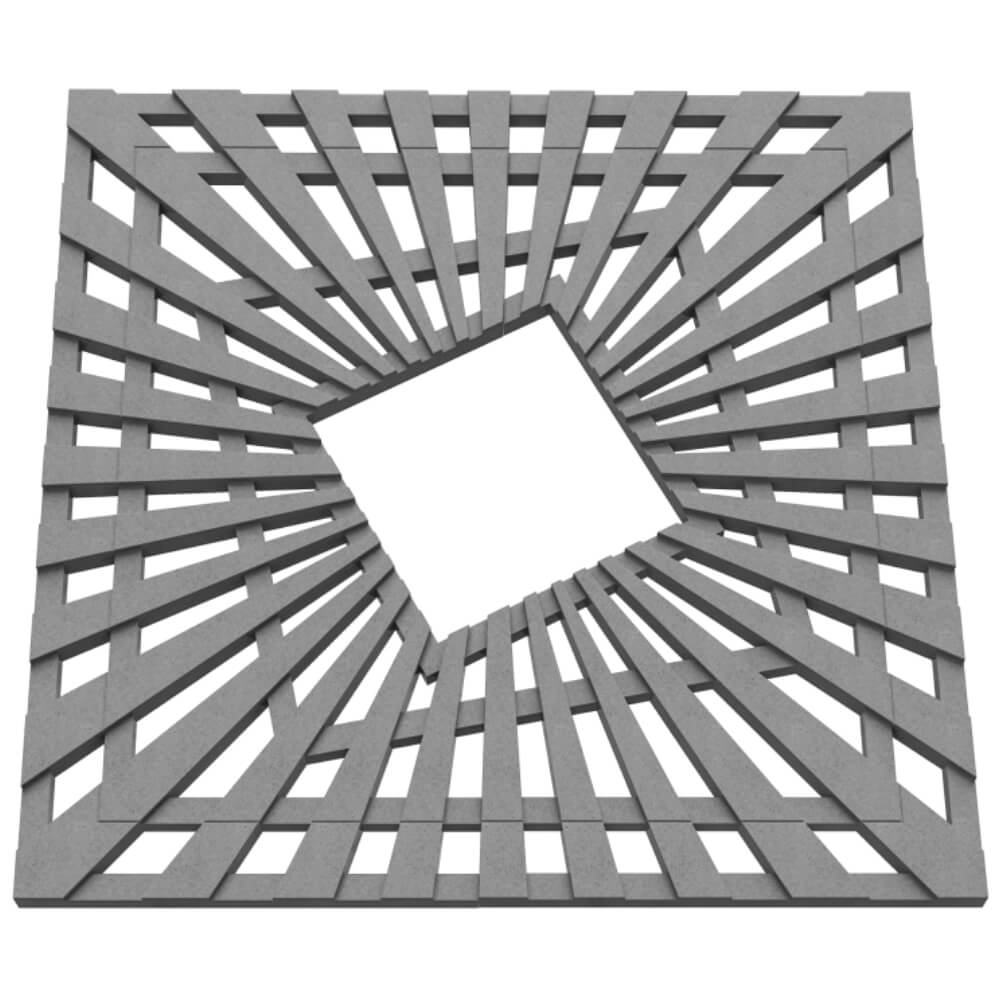 Приствольная решетка для дерева ZKING ATMOSPHERE 1.2х1.2м Серая в Белово фото