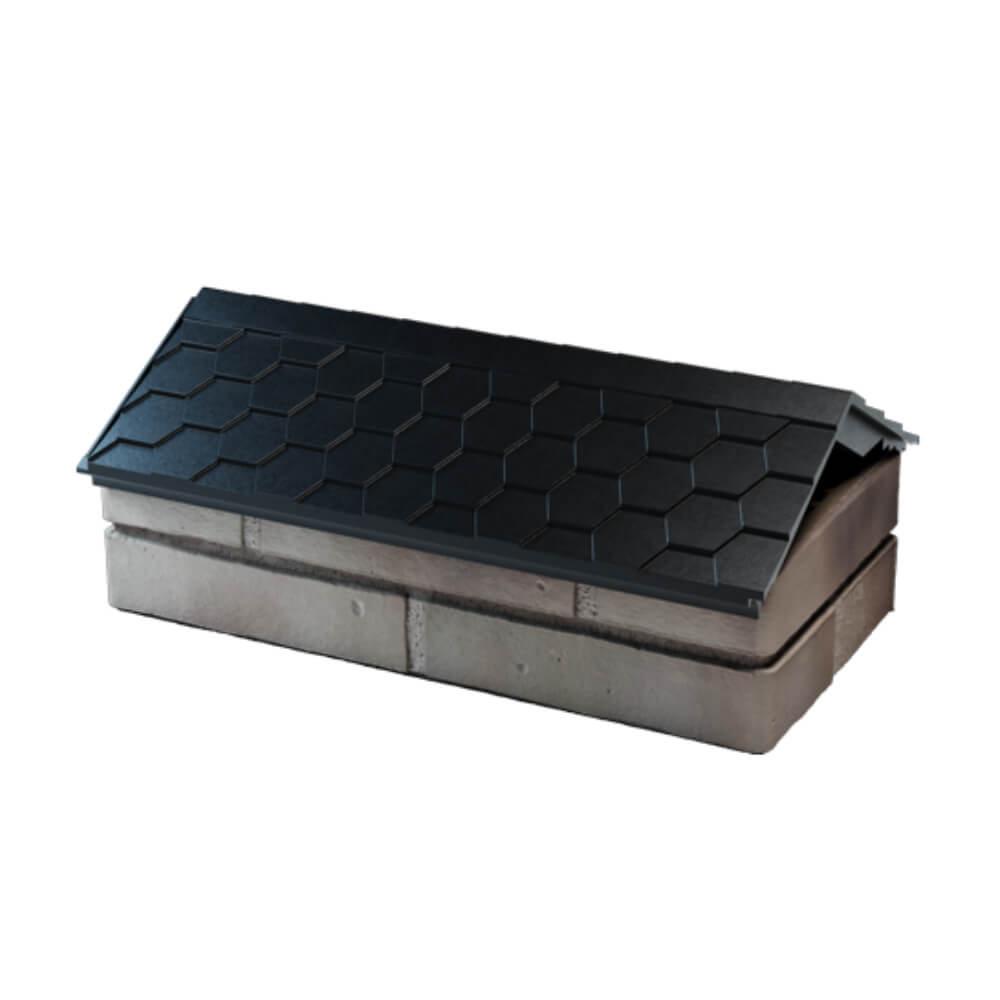 Парапет Zking Эверест Черный с посадкой на 1 кирпич (200/225/255мм) в Белово фото