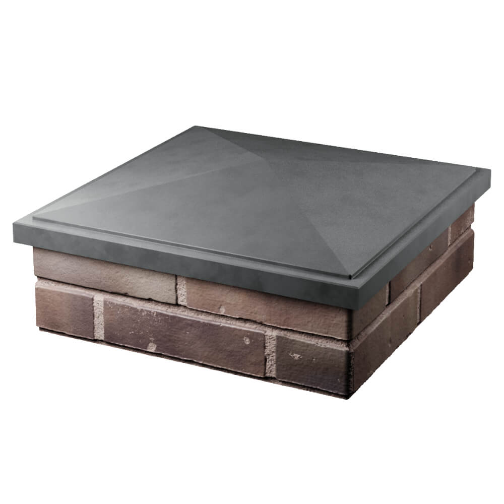 Колпак Zking БонаМоно Серый на столб 2х2 кирпича (515х515, 530х530мм) в Белово фото