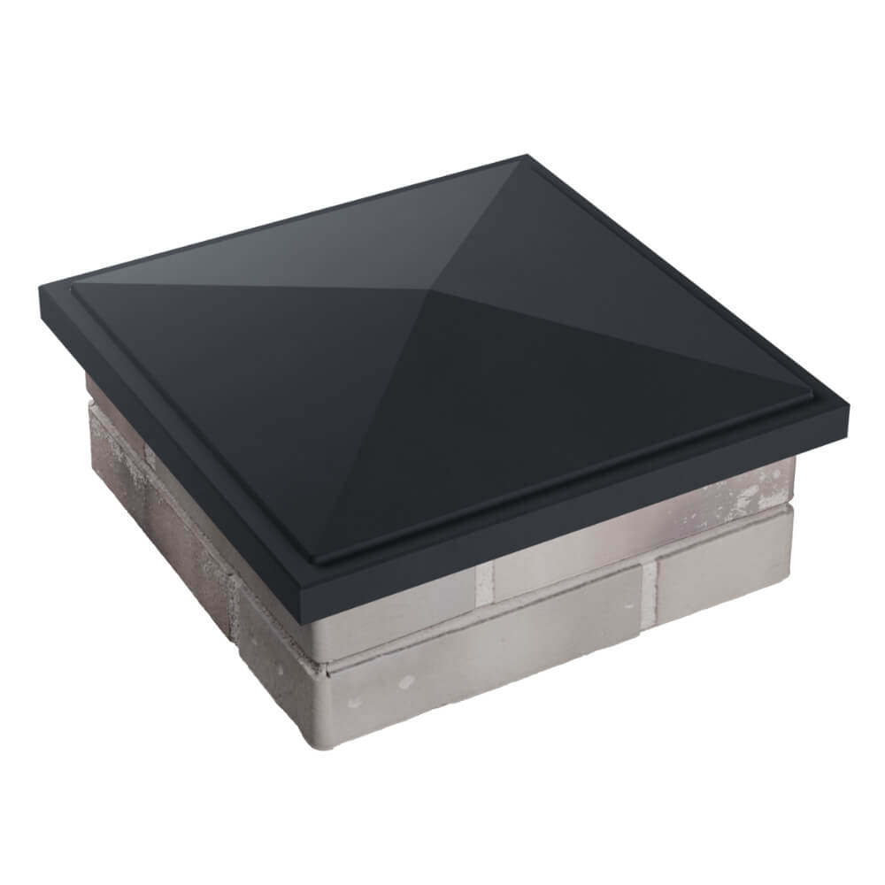 Колпак Zking БонаМоно Серый на столб 1.5х1.5 кирпича (385х385, 400х400мм) в Белово фото