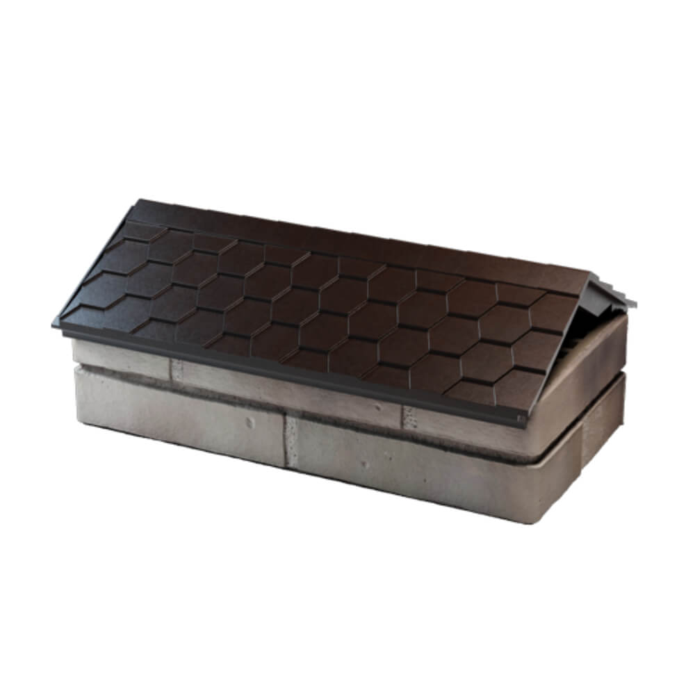 Парапет Zking Эверест Коричневый с посадкой на 1 кирпич (200/225/255мм) в Белово фото