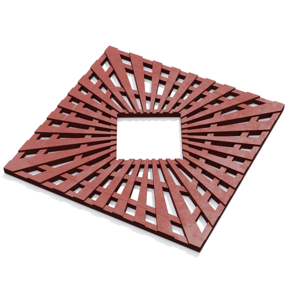 Приствольная решетка для дерева ZKING ATMOSPHERE 1.2х1.2м Красная в Белово фото