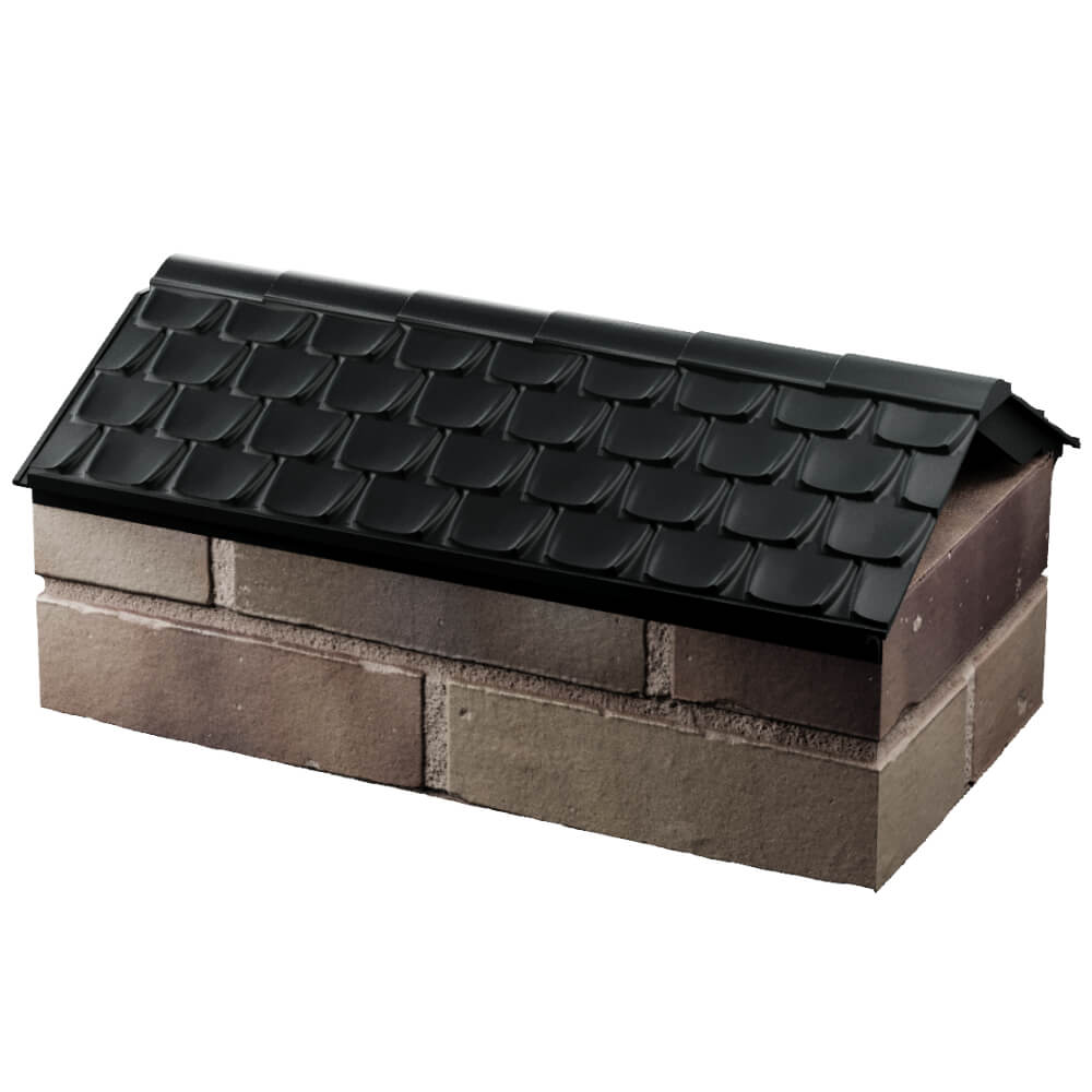 Парапет Zking Эльбрус Черный с посадкой на 1 кирпич (255мм) в Белово фото