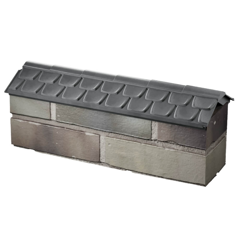 Парапет Zking Эльбрус Серый с посадкой на 0.5 кирпича (130мм) в Белово фото