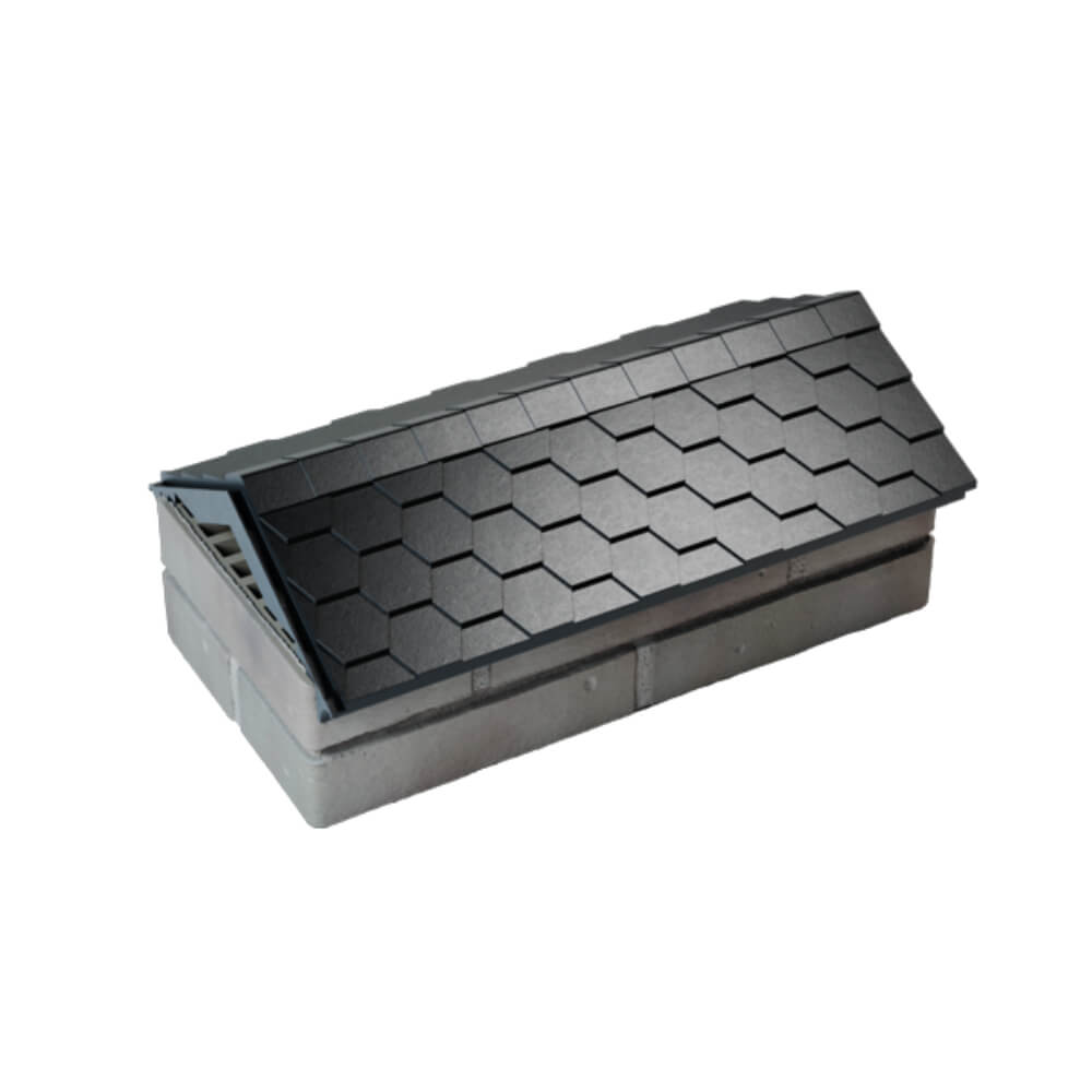 Парапет Zking Эверест Черный с посадкой на 1 кирпич (200/225/255мм) в Белово фото