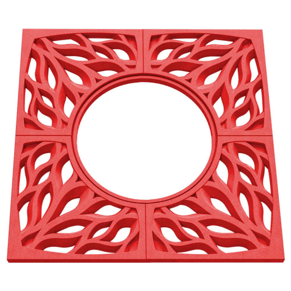 Приствольная решетка для дерева ZKING CRUST 1.2х1.2м Красная в Белово фото