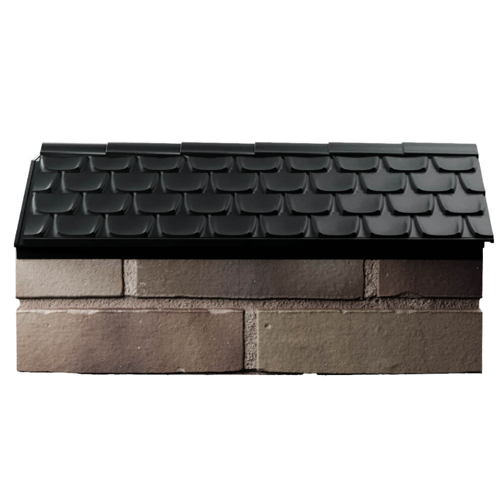 Парапет Zking Эльбрус Черный с посадкой на 1 кирпич (255мм) в Белово фото
