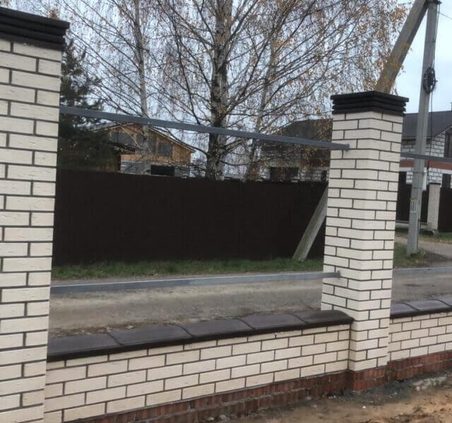 Колпак Zking Бона ХайТек Коричневый на столб 1.5х1.5 кирпича (385х385мм) в Белово фото