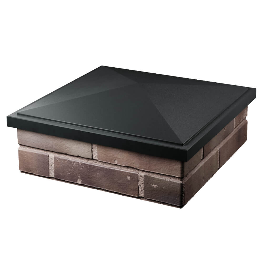 Колпак Zking БонаМоно Черный на столб 2х2 кирпича (515х515, 530х530мм) в Белово фото