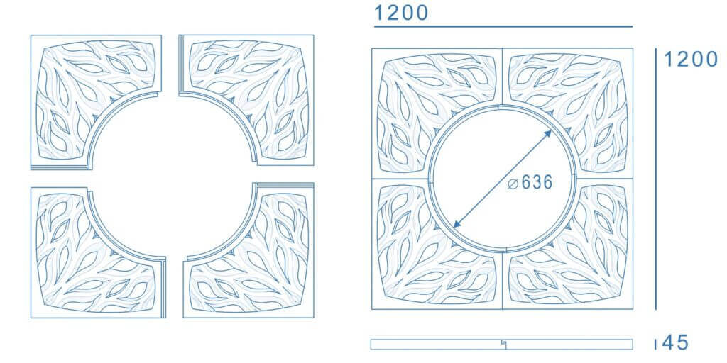 Приствольная решетка для дерева ZKING CRUST 1.2х1.2м Черная в Белово фото
