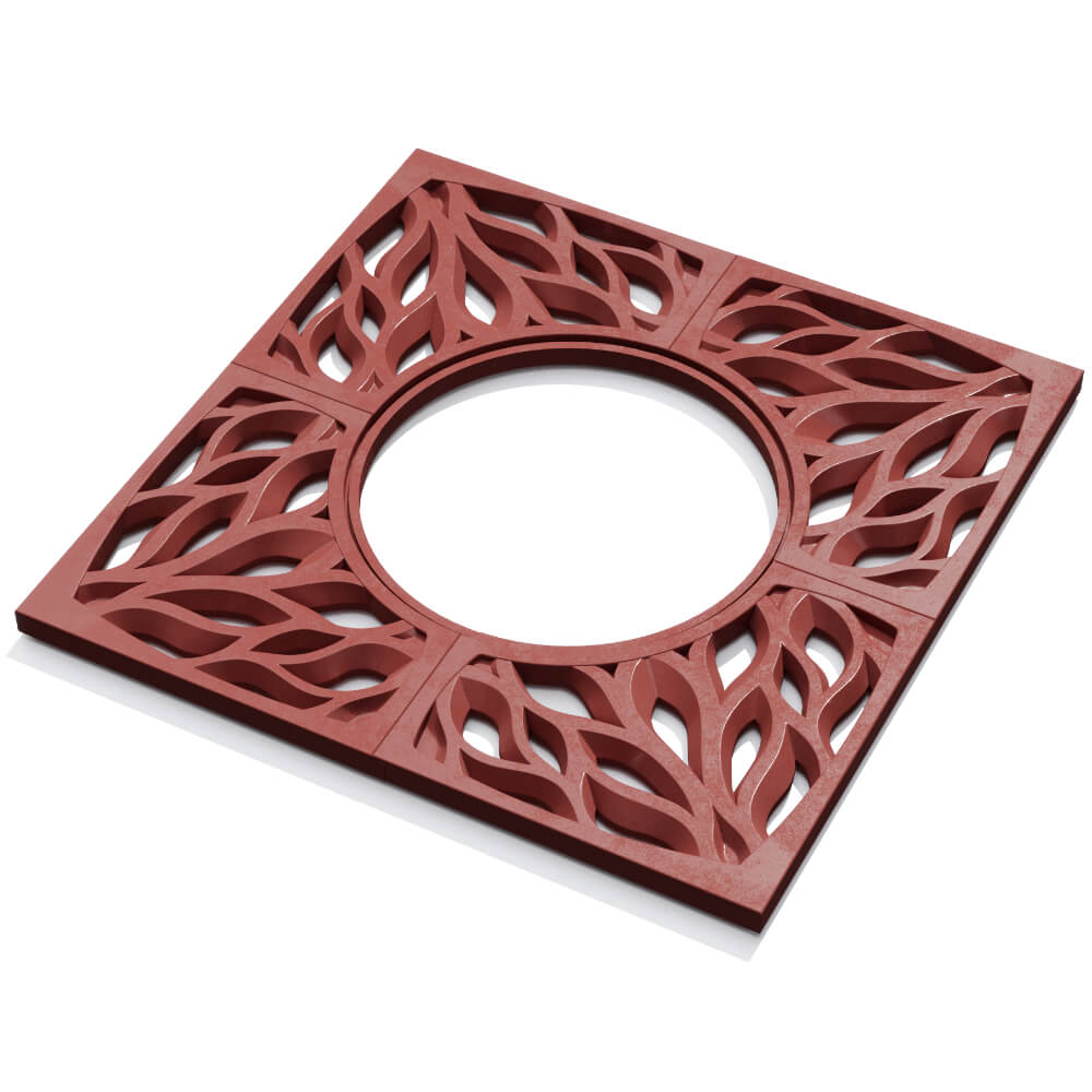 Приствольная решетка для дерева ZKING CRUST 1.2х1.2м Красная в Белово фото