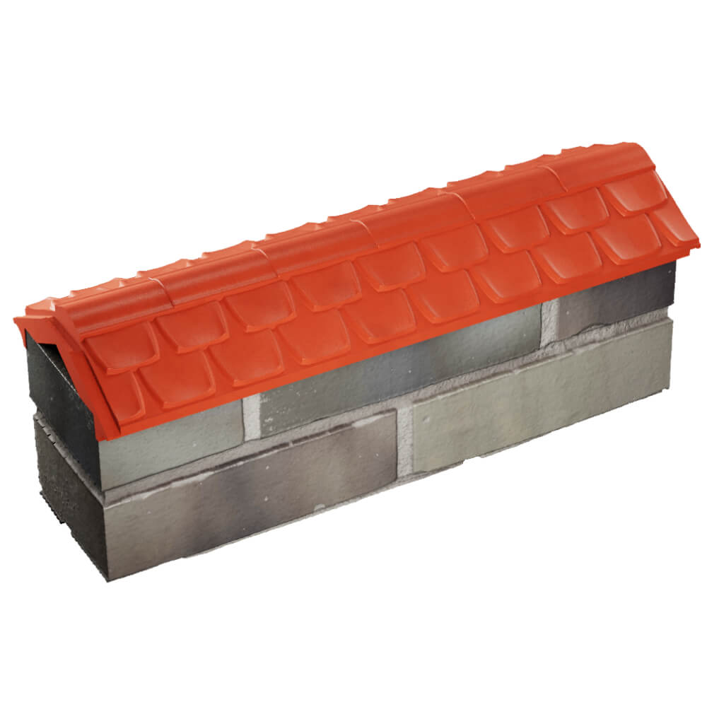 Парапет Zking Эльбрус Красный с посадкой на 0.5 кирпича (130мм) в Белово фото