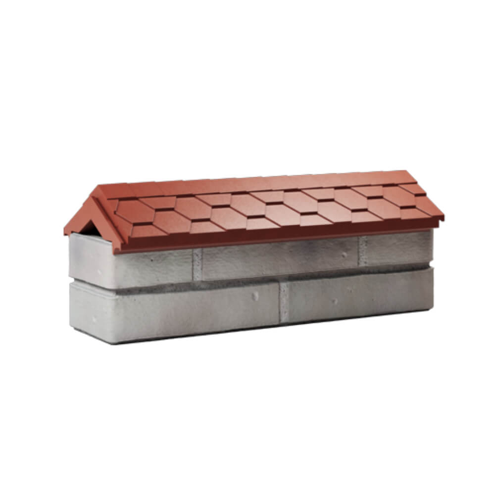 Парапет Zking Эверест Красный с посадкой на 0.5 кирпича (130мм) Белово фото