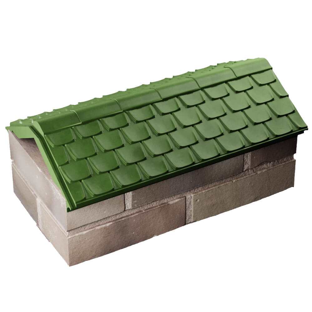 Парапет Zking Эльбрус Зеленый с посадкой на 1 кирпич (255мм) в Белово фото