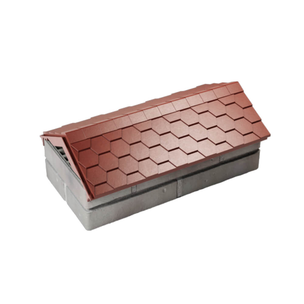 Парапет Zking Эверест Красный с посадкой на 1 кирпич (200/225/255мм) в Белово фото