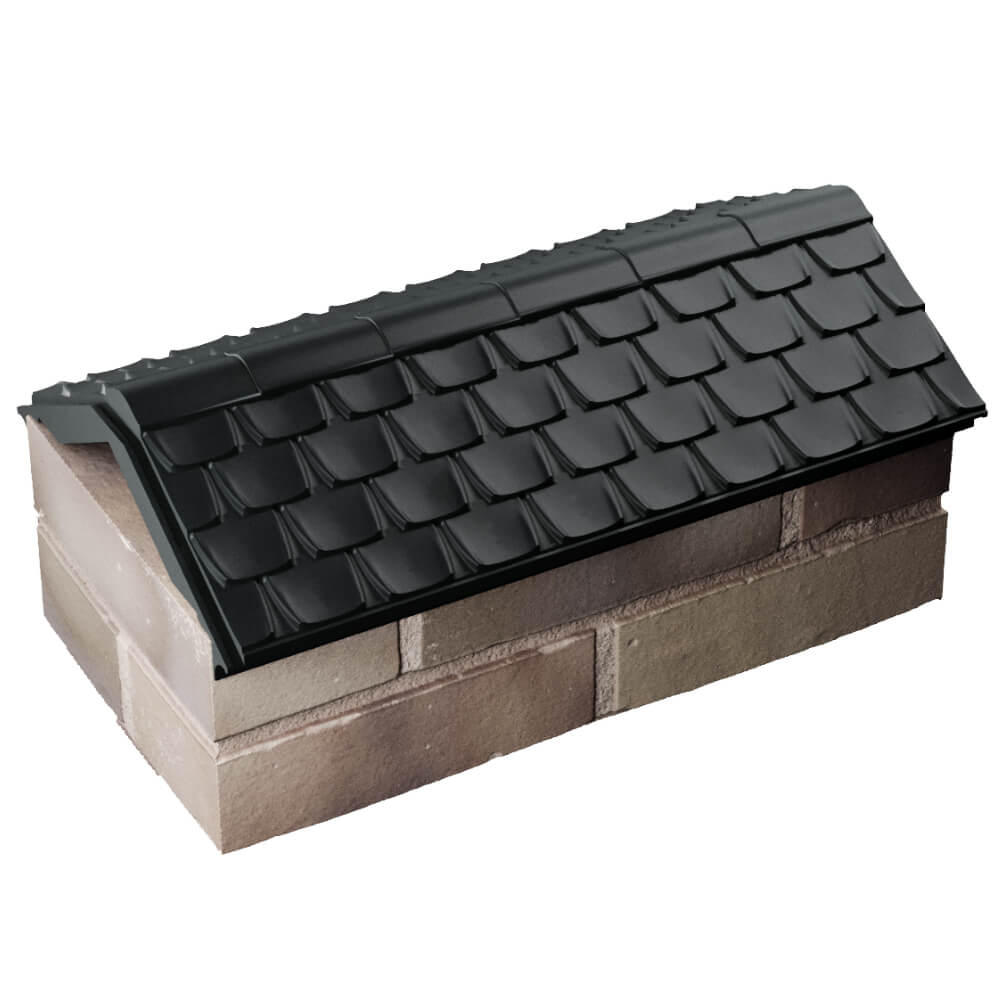 Парапет Zking Эльбрус Черный с посадкой на 1 кирпич (255мм) в Белово фото