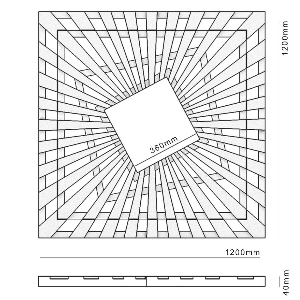 Приствольная решетка для дерева ZKING ATMOSPHERE 1.2х1.2м Черная в Белово фото