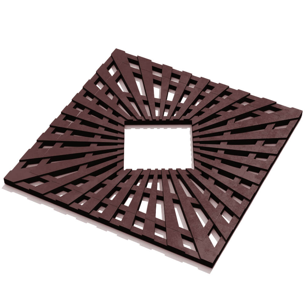 Приствольная решетка для дерева ZKING ATMOSPHERE 1.2х1.2м Коричневая в Белово фото