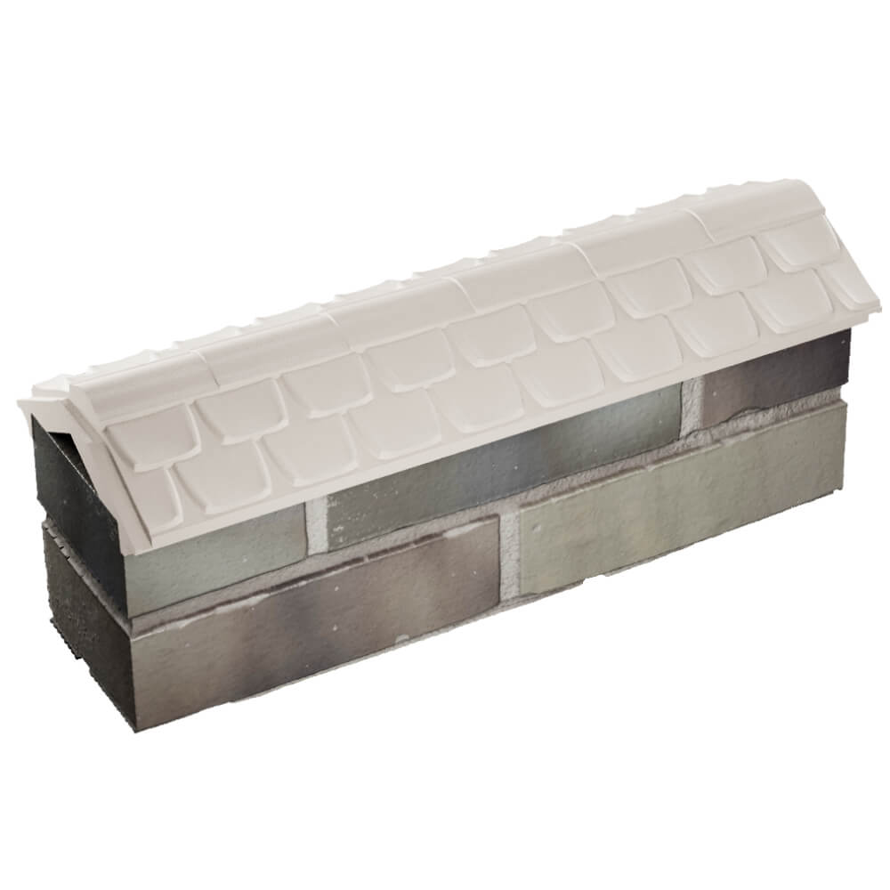 Парапет Zking Эльбрус Бежевый с посадкой на 0.5 кирпича (130мм) в Белово фото