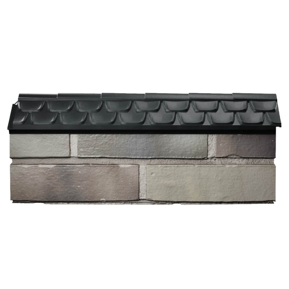 Парапет Zking Эльбрус Черный с посадкой на 0.5 кирпича (130мм) в Белово фото