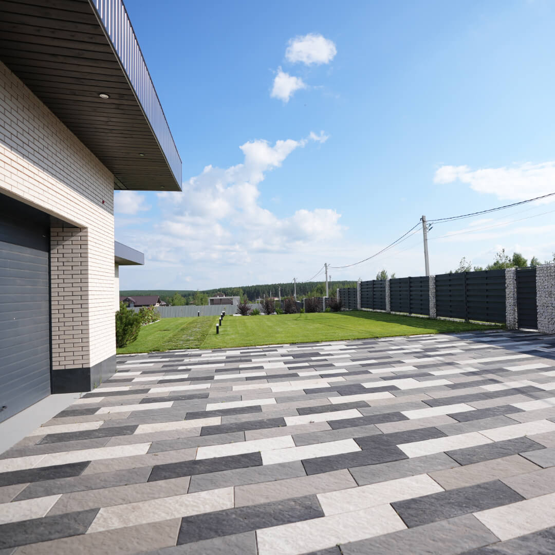 Шаговая плита STONE Светлая Галька 990х330х55мм в Белово фото